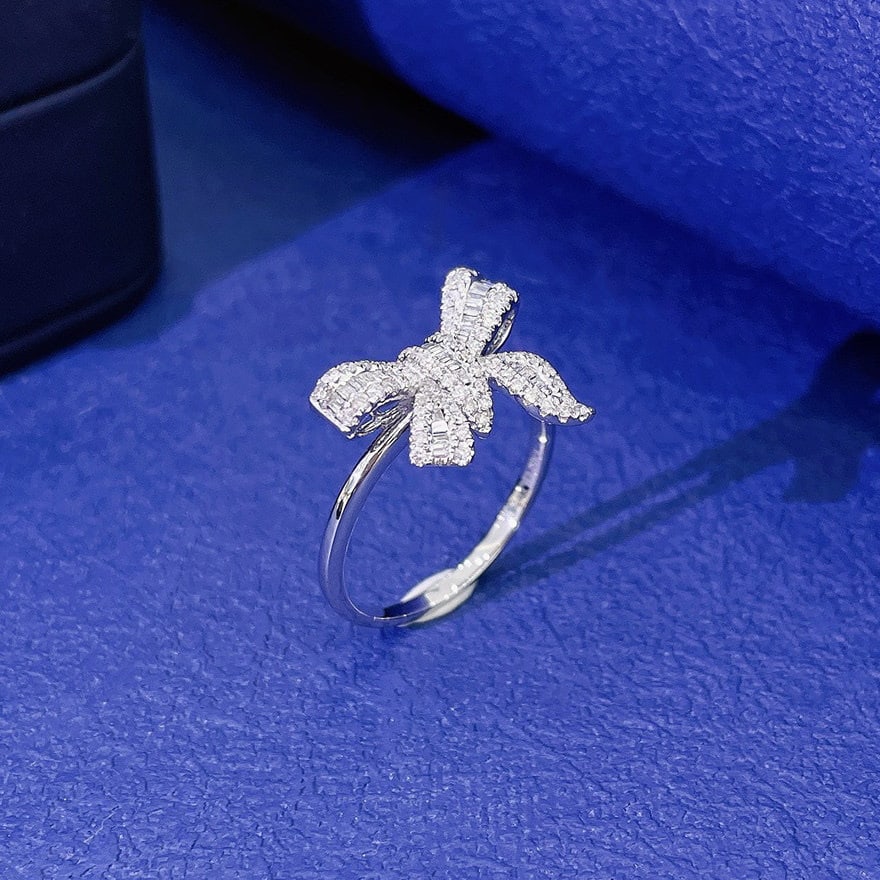 14k Gold 0.39 Ct Natural H Diamond Ring - 3