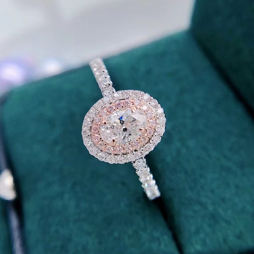 Gia Certified 14k Gold 0.80 Ct Natural H Vs1 Oval Diamond Ring - 3