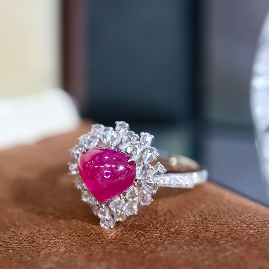 14k Gold 2.66 Ctw Natural Ruby & Diamond Ring - 2