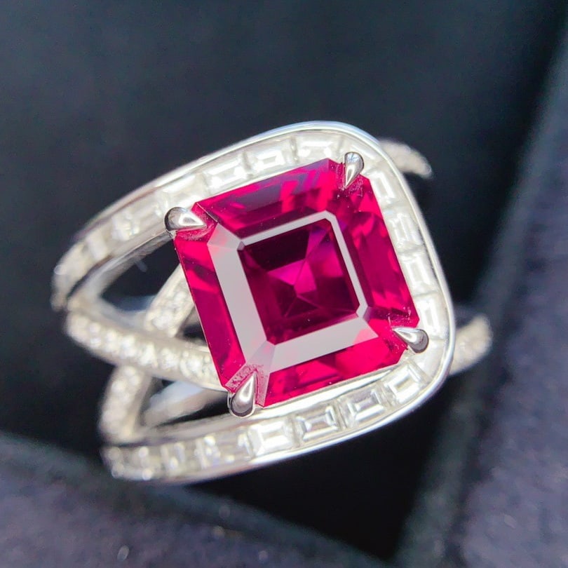 14k Gold 5.19 Ctw Natural Tourmaline & Diamond Ring - 2