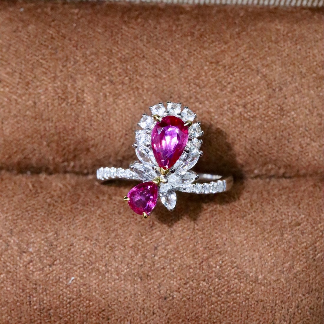 14k Gold 1.15 Ctw Natural Ruby & Diamond Ring - 2