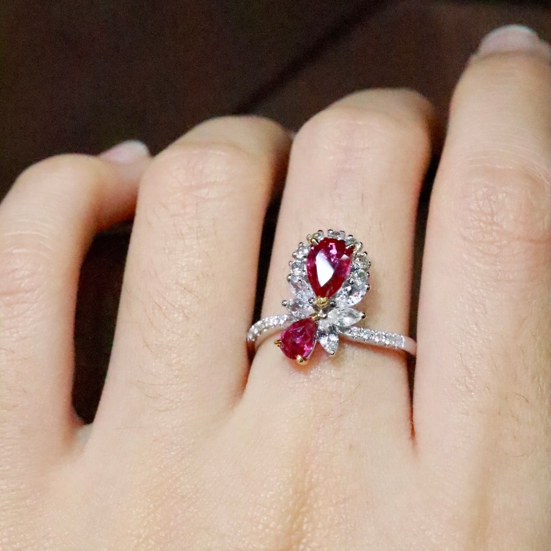 14k Gold 1.15 Ctw Natural Ruby & Diamond Ring - 6