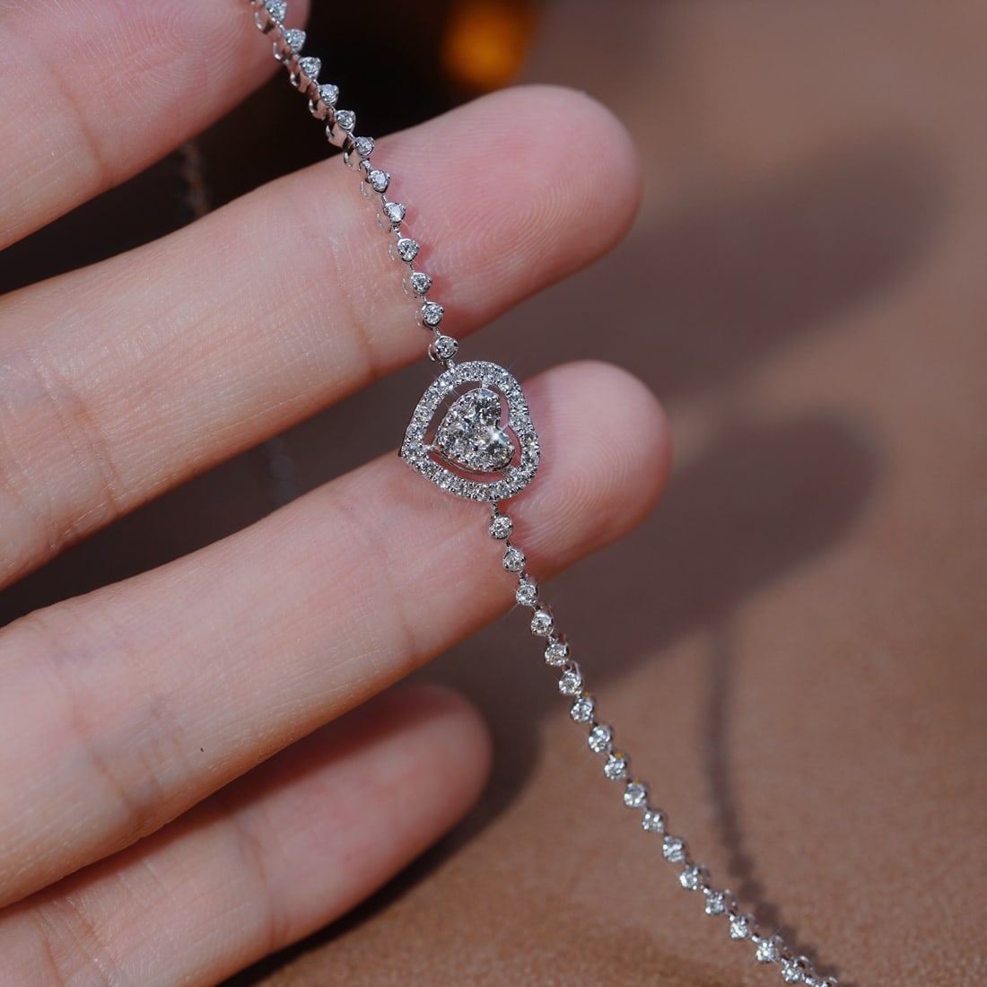 14k Gold 0.75 Ct Natural H Diamond Bracelet - 2