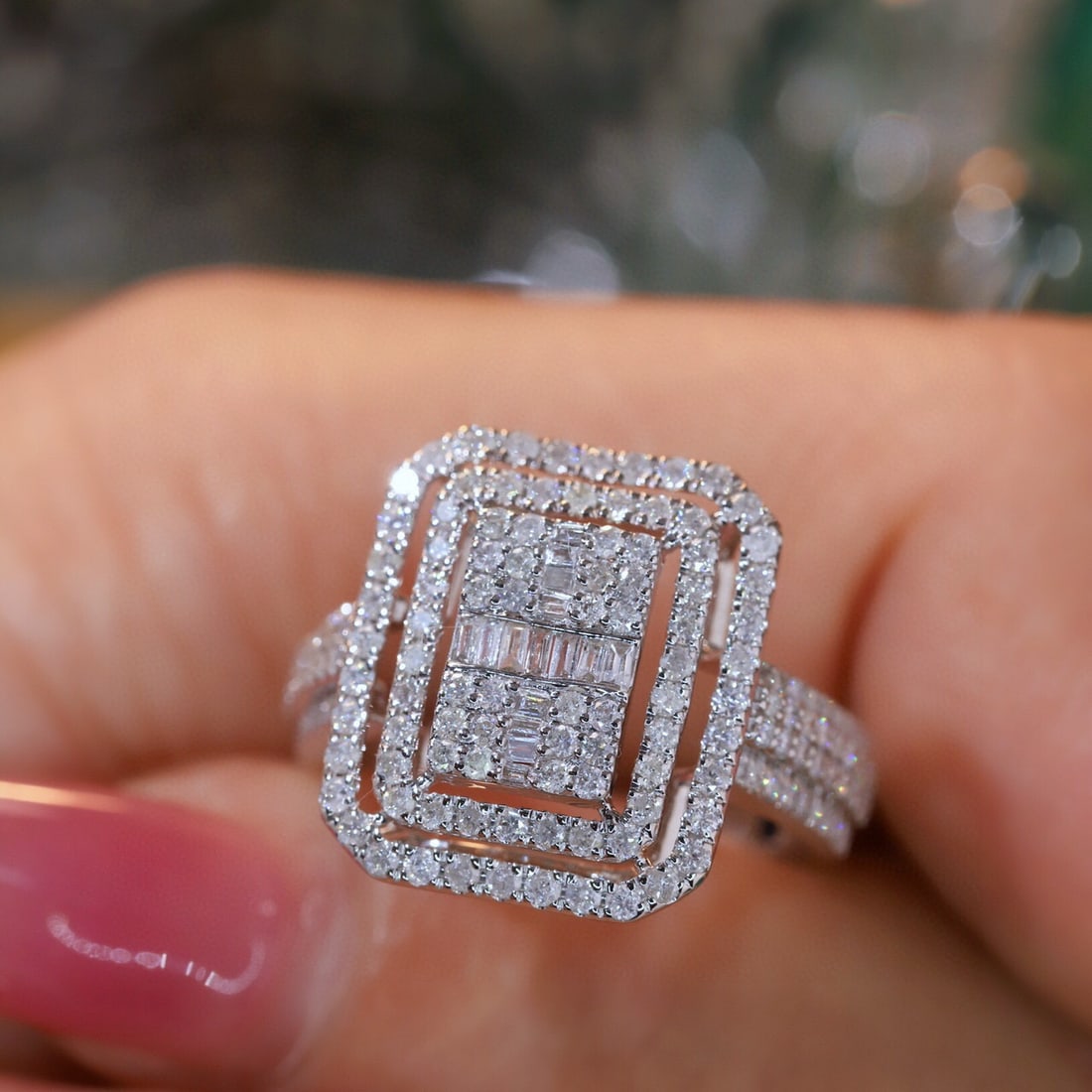 14k Gold 1.2 Ct Natural H Diamond Ring - 4