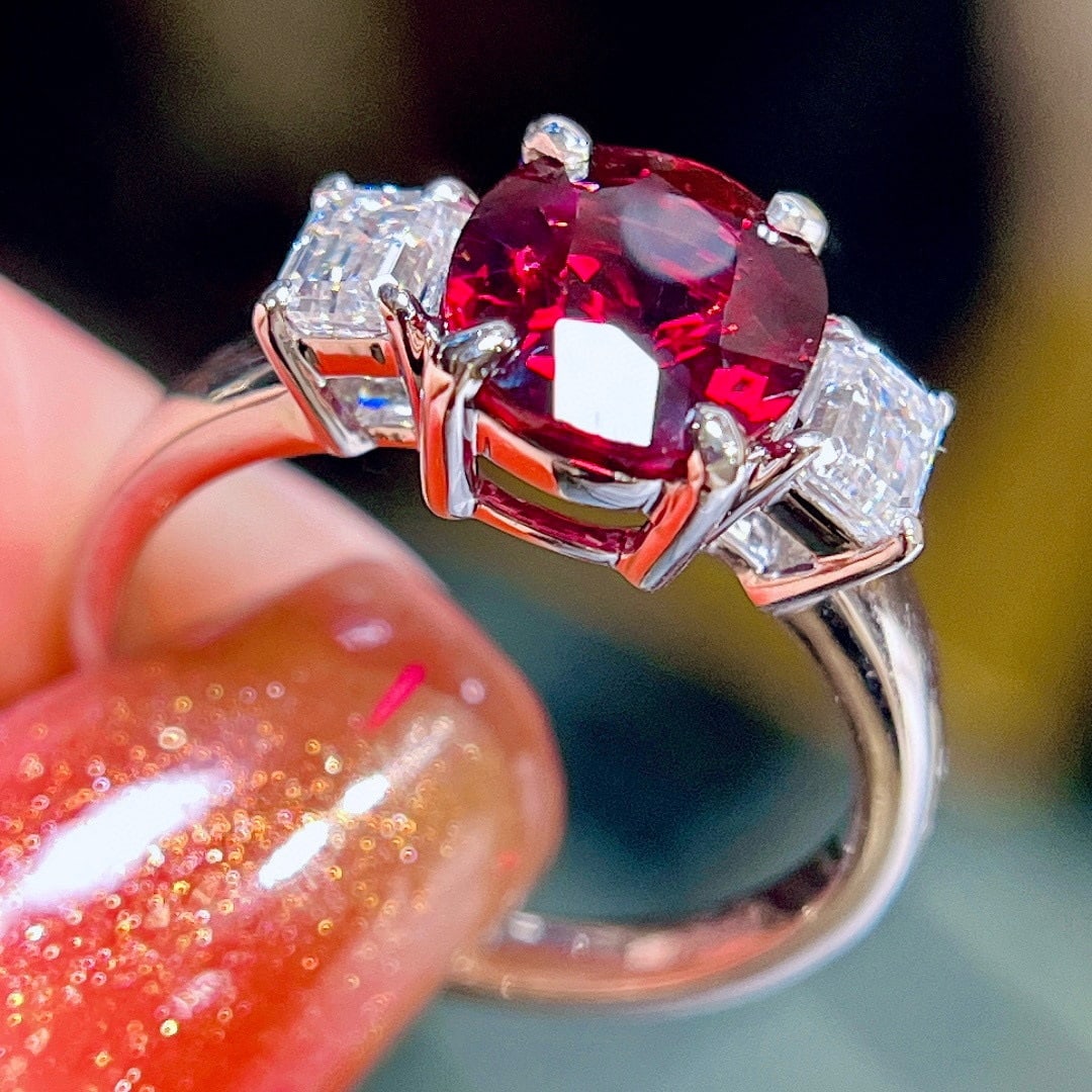 14k Gold 2.80 Ctw Natural Tourmaline & Diamond Ring - 5