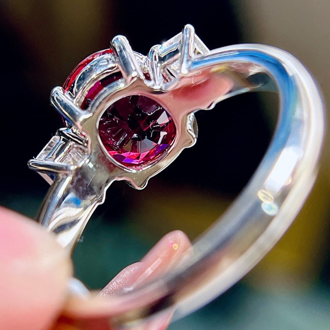 14k Gold 2.80 Ctw Natural Tourmaline & Diamond Ring - 6