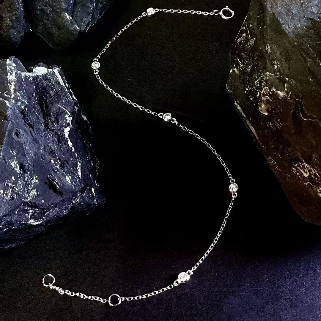 14k Gold 0.18 Ct Natural H Diamond Bracelet - 2