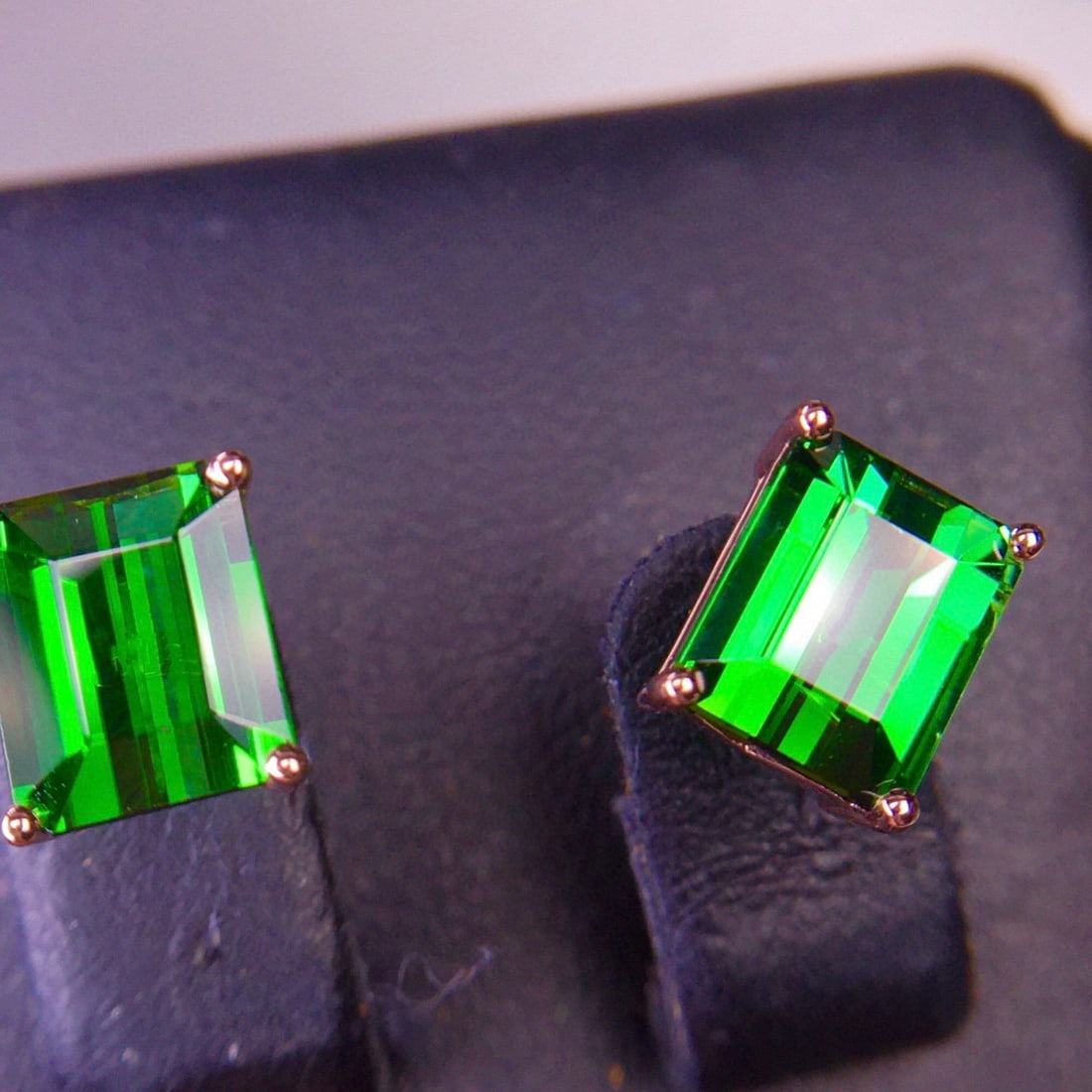 14k Gold 4.15 Ct Natural Tourmaline Earrings - 5