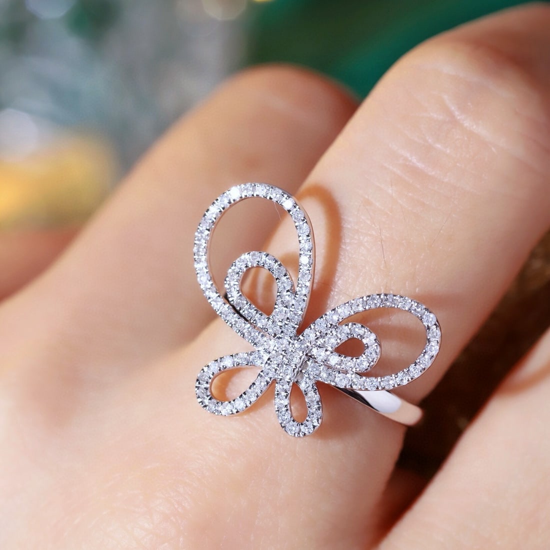 14k Gold 0.5 Ct Natural H Diamond Ring - 5