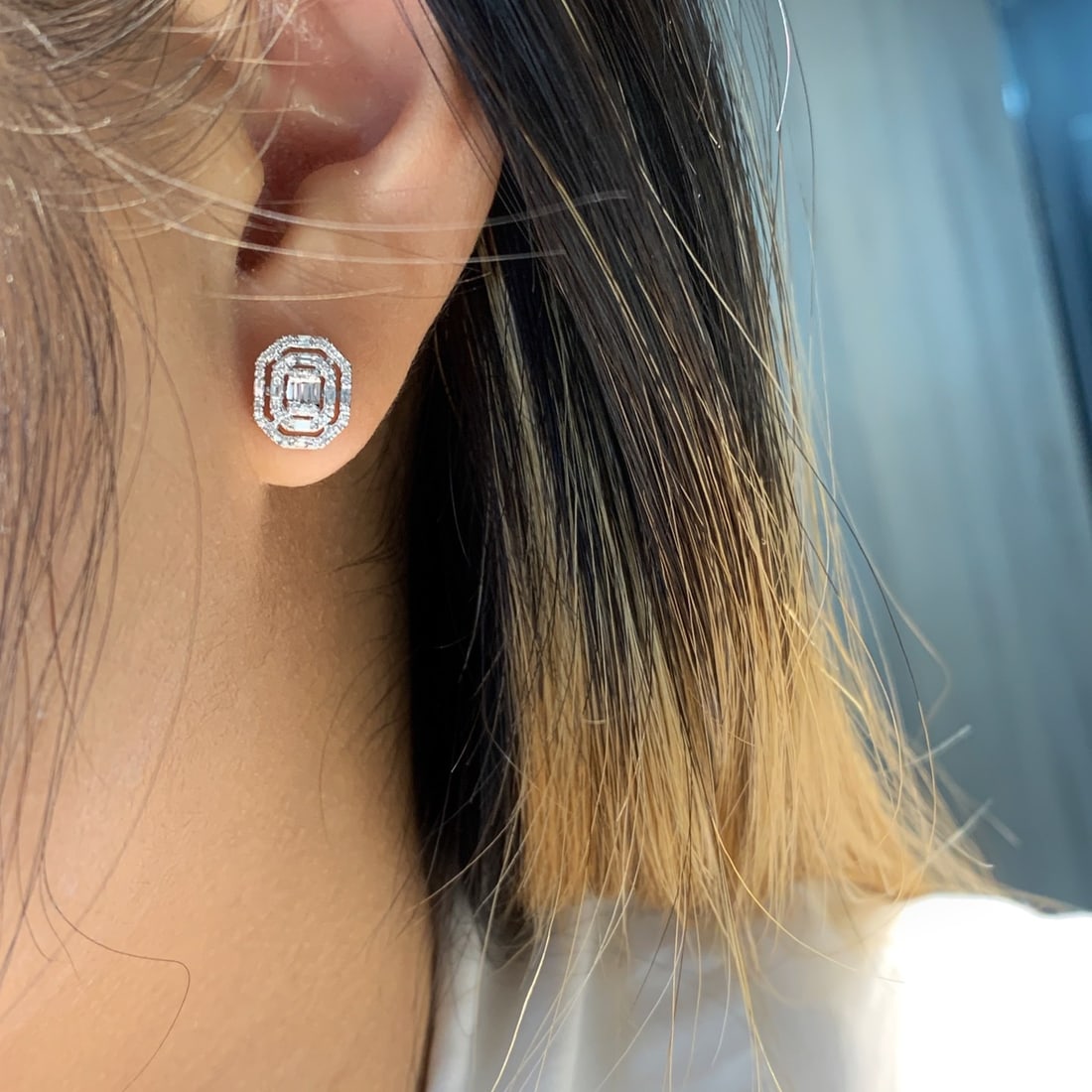 14k Gold 0.66 Ctw Natural H Diamond Jewelry Set - 6