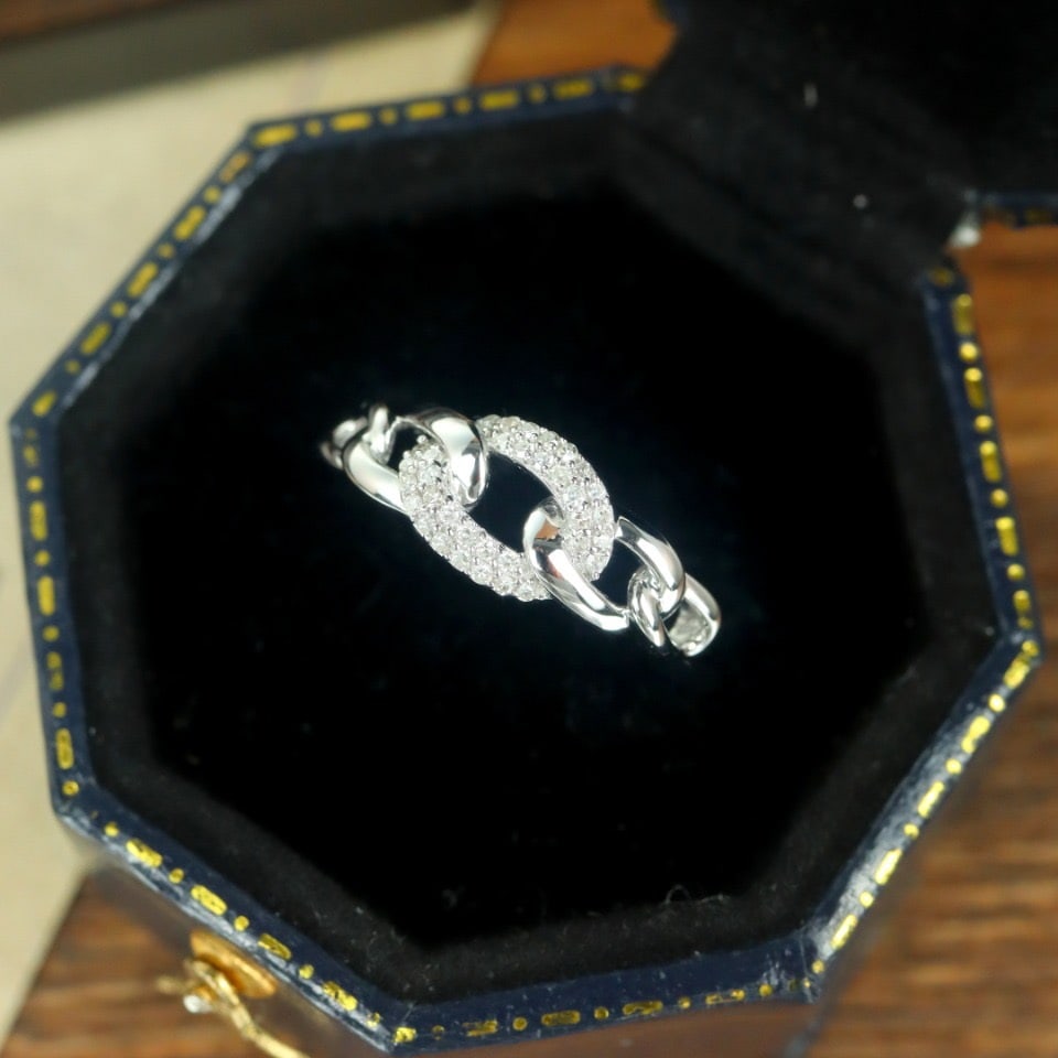 14k Gold 0.20 Ct Natural H Diamond Ring - 4