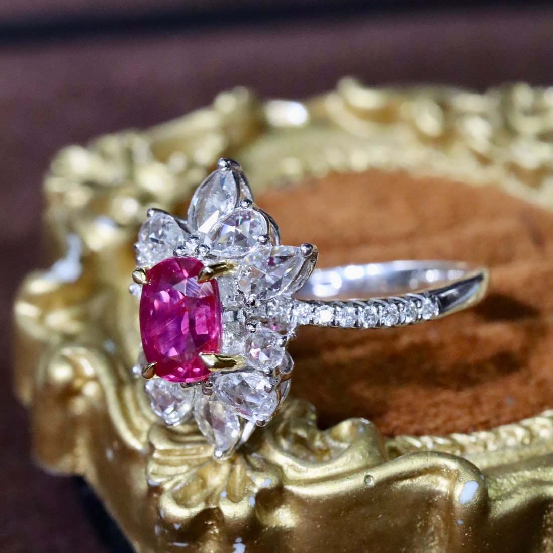 14k Gold 1.80 Ctw Natural Ruby & Diamond Ring - 2