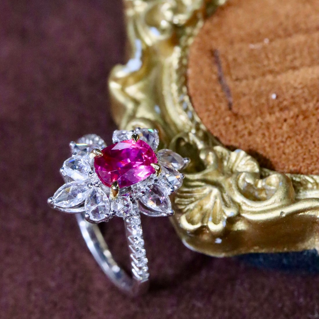 14k Gold 1.80 Ctw Natural Ruby & Diamond Ring - 3