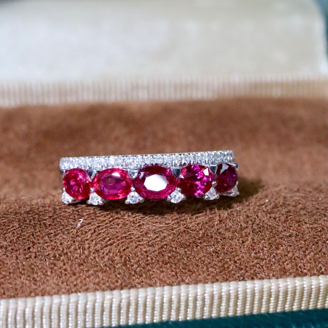 14k Gold 1.77 Ctw Natural Ruby & Diamond Ring - 2