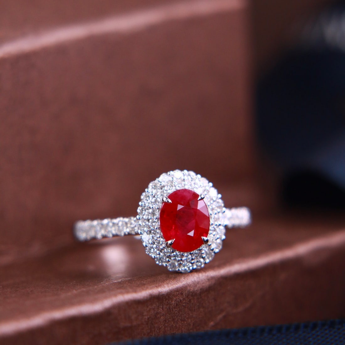 14k Gold 1.48 Ctw Natural Ruby & Diamond Ring - 3