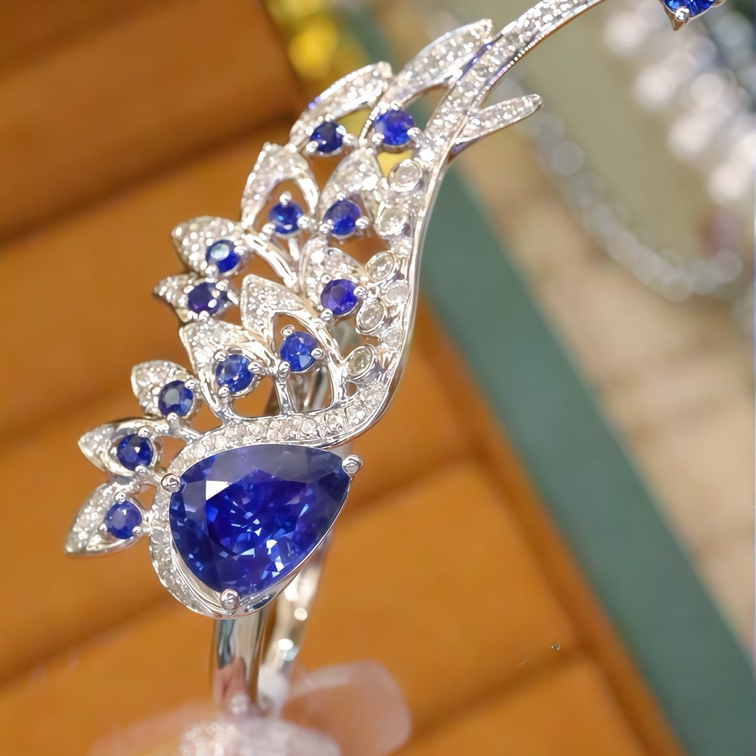 14k Gold 1.80 Ctw Natural Sapphire & Sapphire Ring - 2