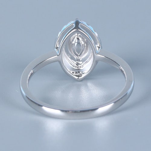 14k Gold 0.37 Ctw Natural Pink Diamond & Diamond Ring - 4