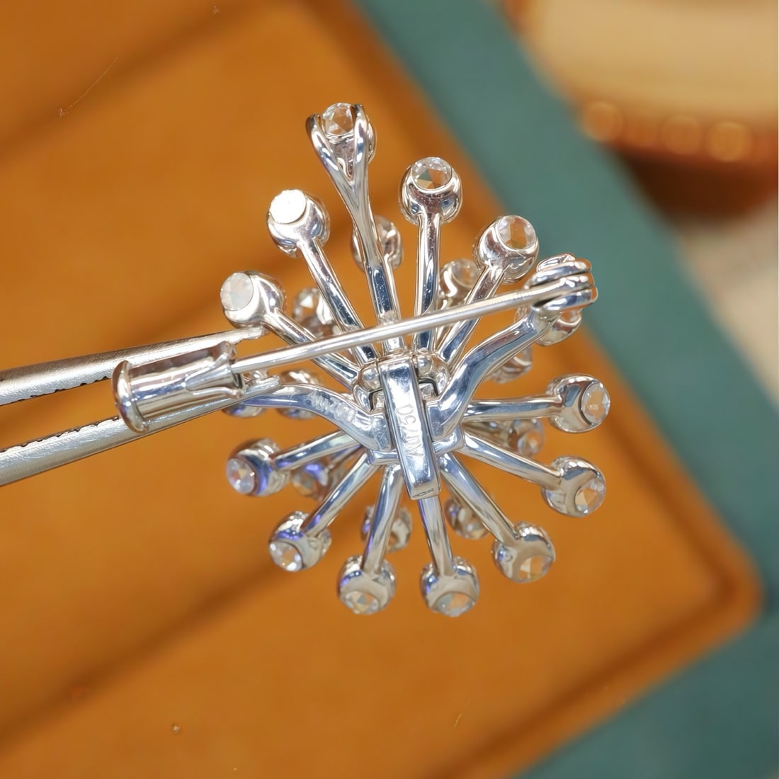 14k Gold 2.12 Ctw Natural Ruby & Diamond Ring/brooch/pendant( Without Chain ) - 6