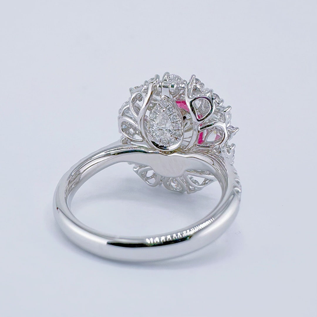 14k Gold 5.26 Ctw Natural Spinel & Diamond Ring/pendant( Without Chain ) - 5