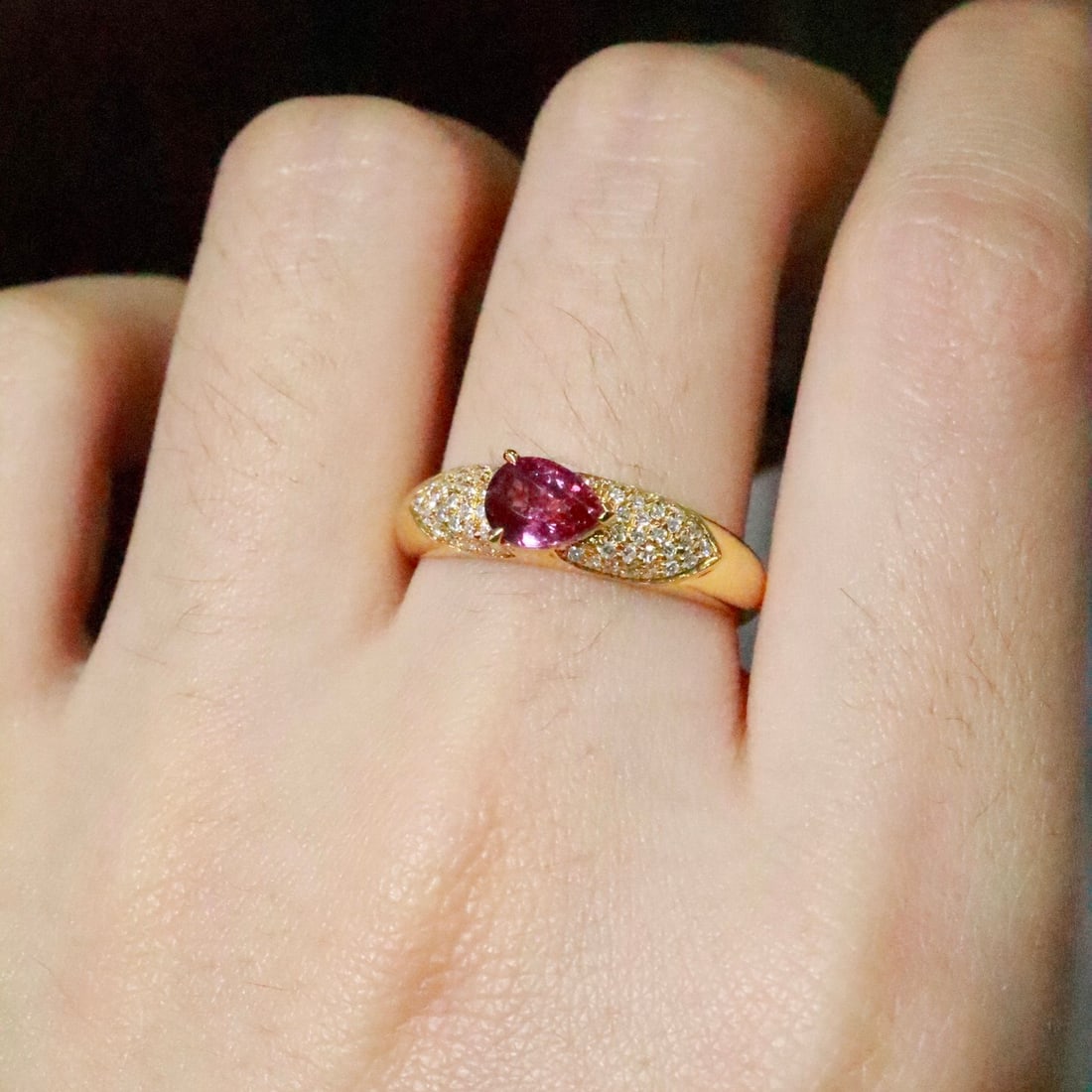 14k Gold 1.23 Ctw Natural Ruby & Diamond Ring - 4