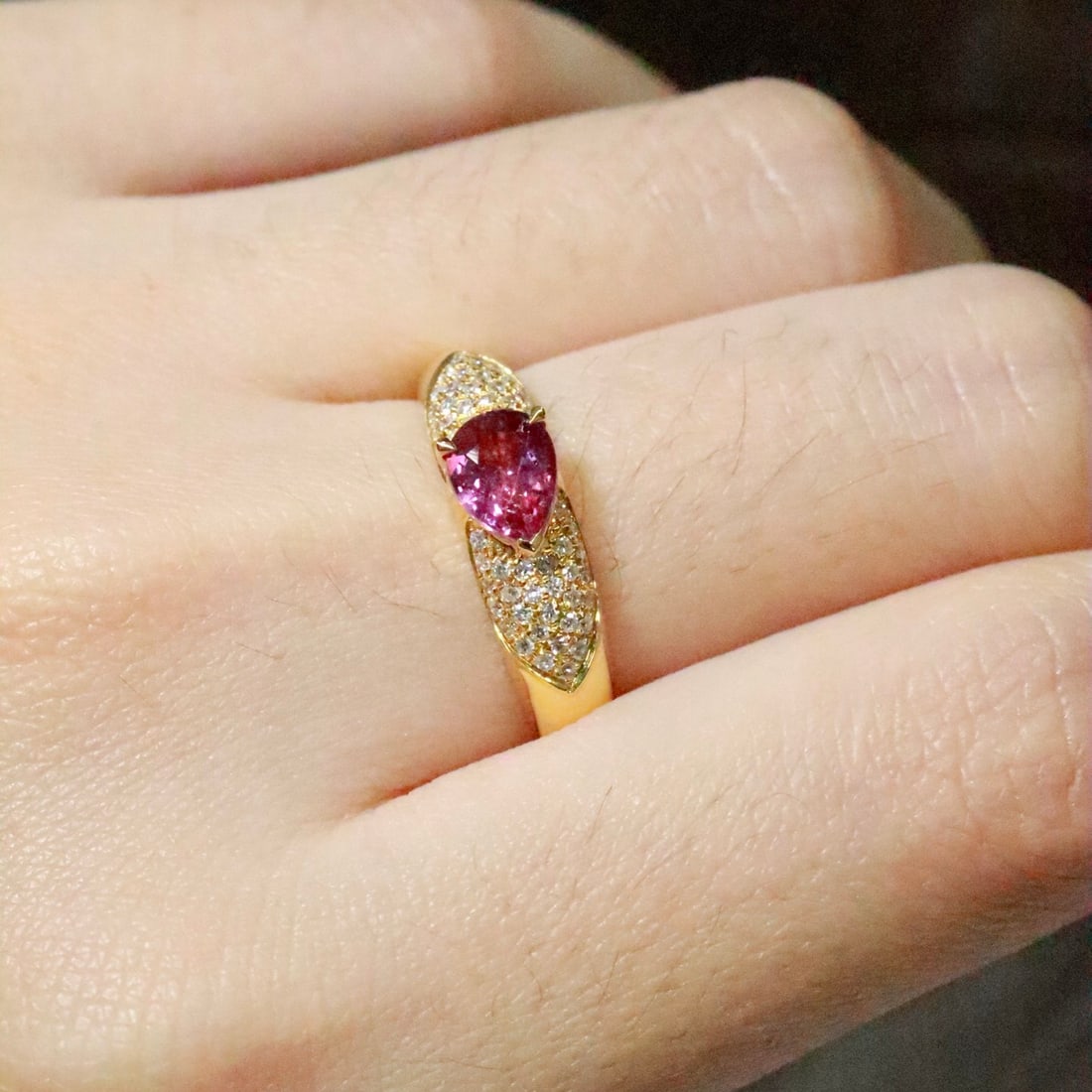 14k Gold 1.23 Ctw Natural Ruby & Diamond Ring - 5