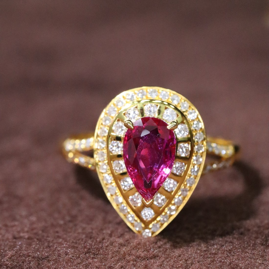 14k Gold 1.18 Ctw Natural Ruby & Diamond Ring - 4