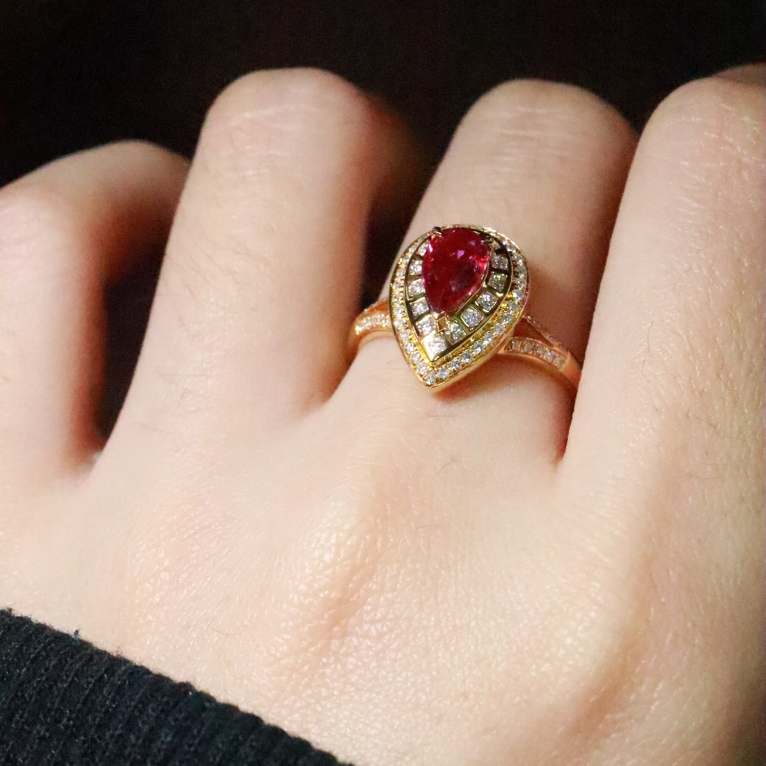 14k Gold 1.18 Ctw Natural Ruby & Diamond Ring - 5