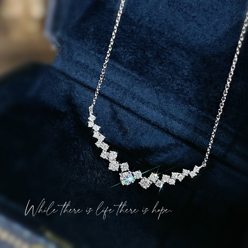 14k Gold 0.6 Ct Natural H Diamond Necklace: Ref:231112326 // gold content:14k gold // main gemstone:diamond // shape:round // carat weight:0. 6ct // clarity grade:vs-si // color:h // treatment:natural // cut grade:g // Condition: NewLow