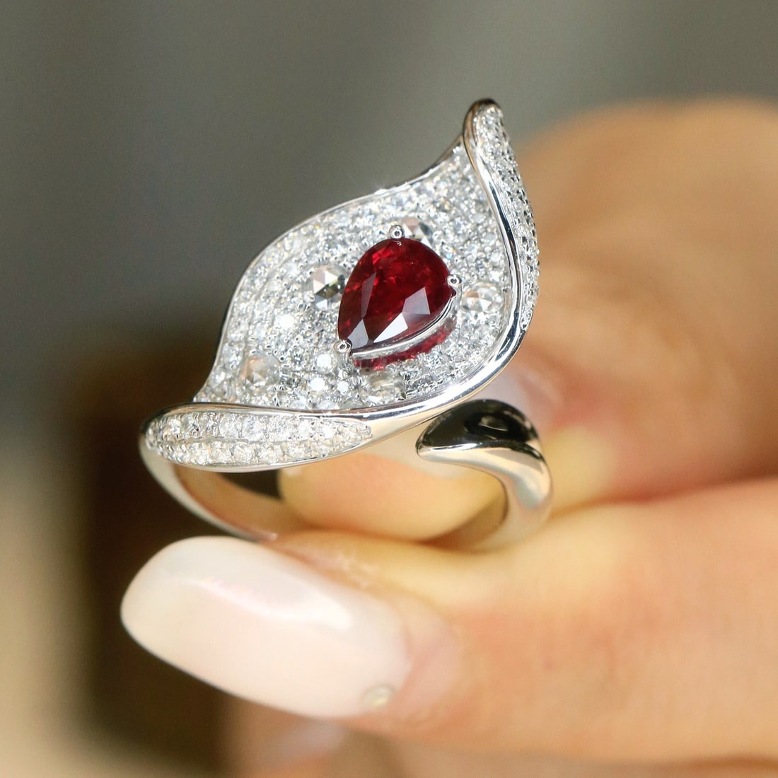 14k Gold 1.90 Ctw Natural Ruby & Diamond Ring - 5