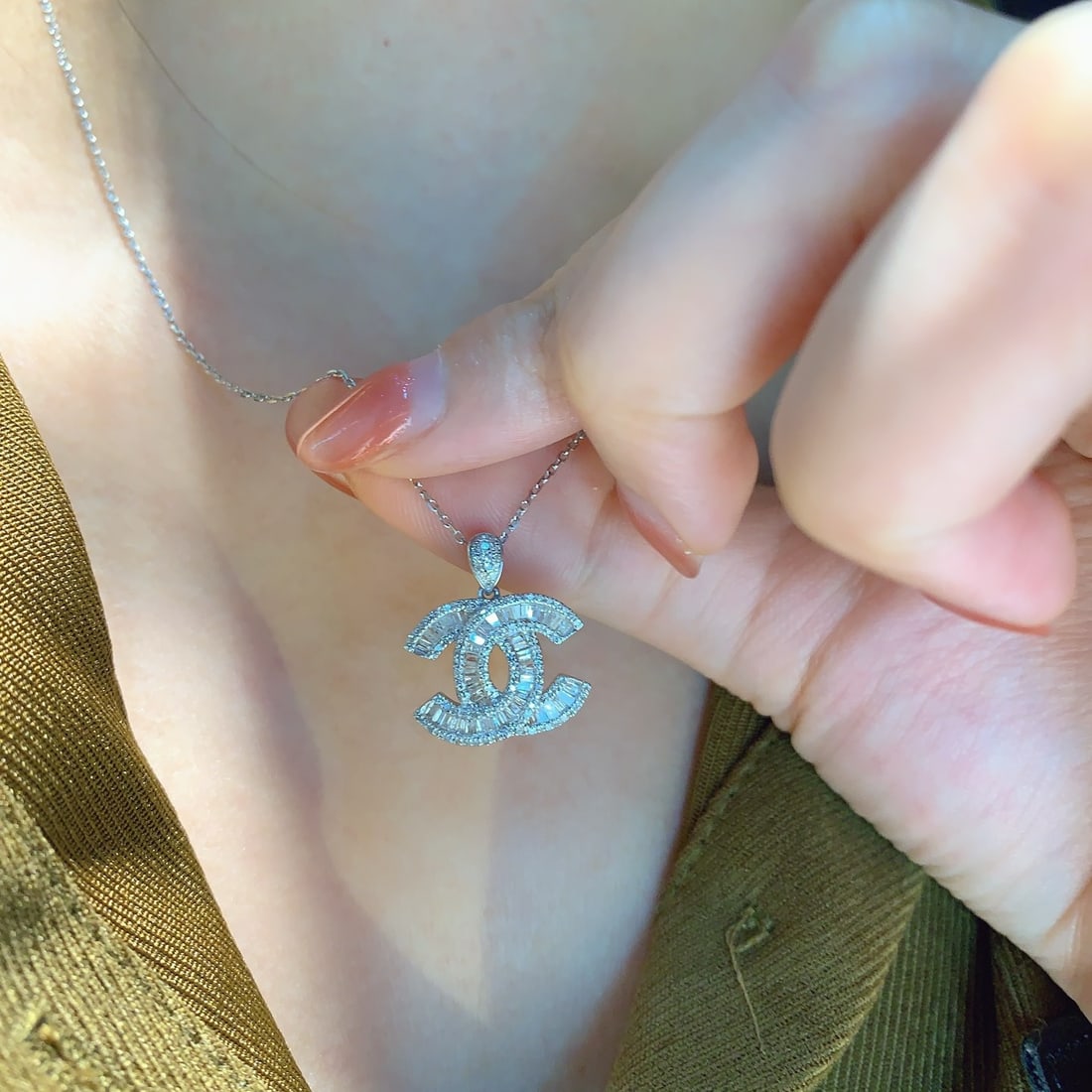 14k Gold 0.6 Ct Natural H Diamond Pendant( Without Chain ) - 4