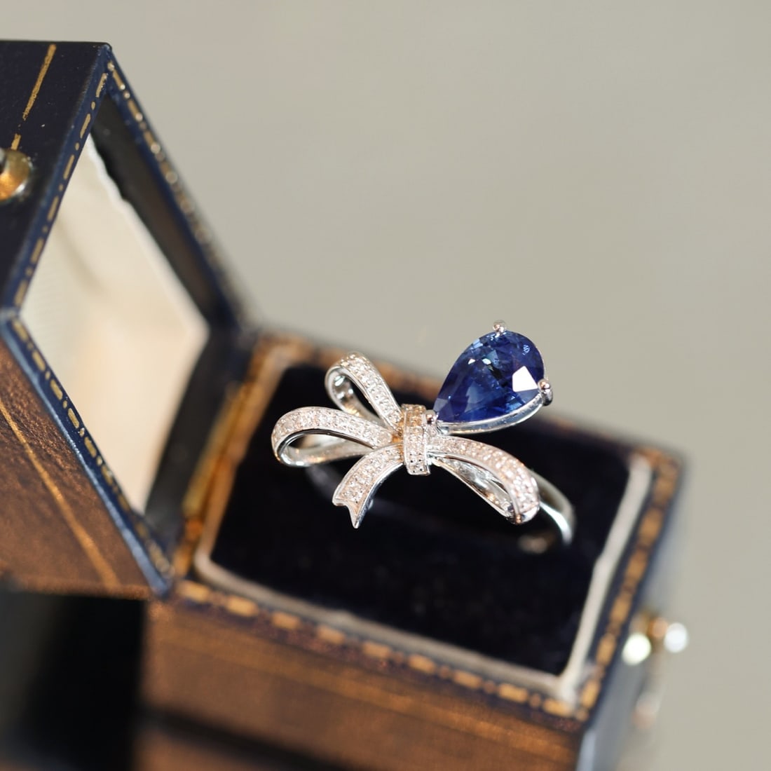 14k Gold 1.47 Ctw Natural Sapphire & Diamond Ring - 2