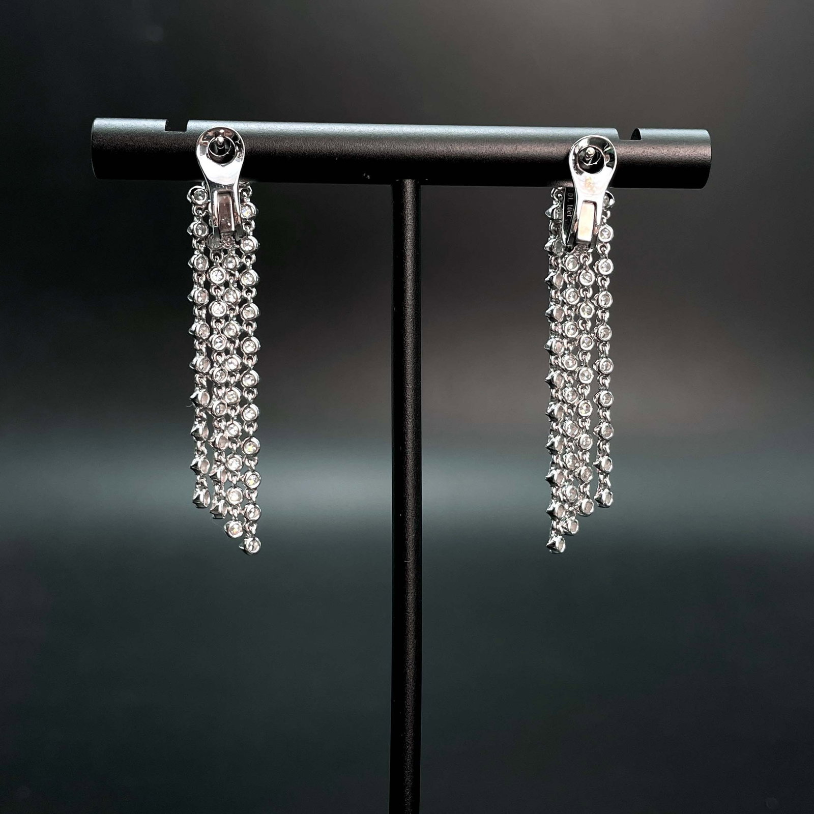 14k Gold 1.10 Ct Natural H Diamond Earrings - 4