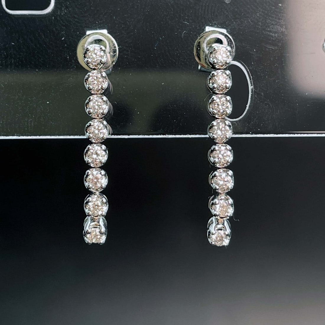 14k Gold 0.34 Ct Natural H Diamond Earrings (1 of 6)