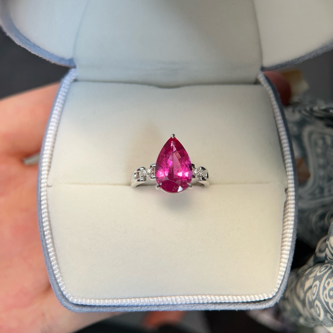 14k Gold 3.53 Ctw Natural Tourmaline & Diamond Ring - 2