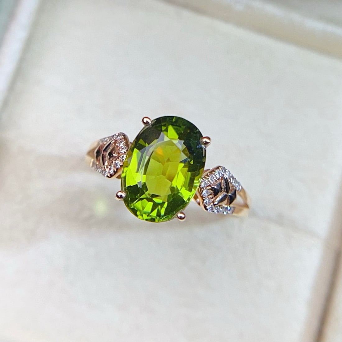 14k Gold 2.79 Ct Natural Tourmaline & Diamond Ring - 2