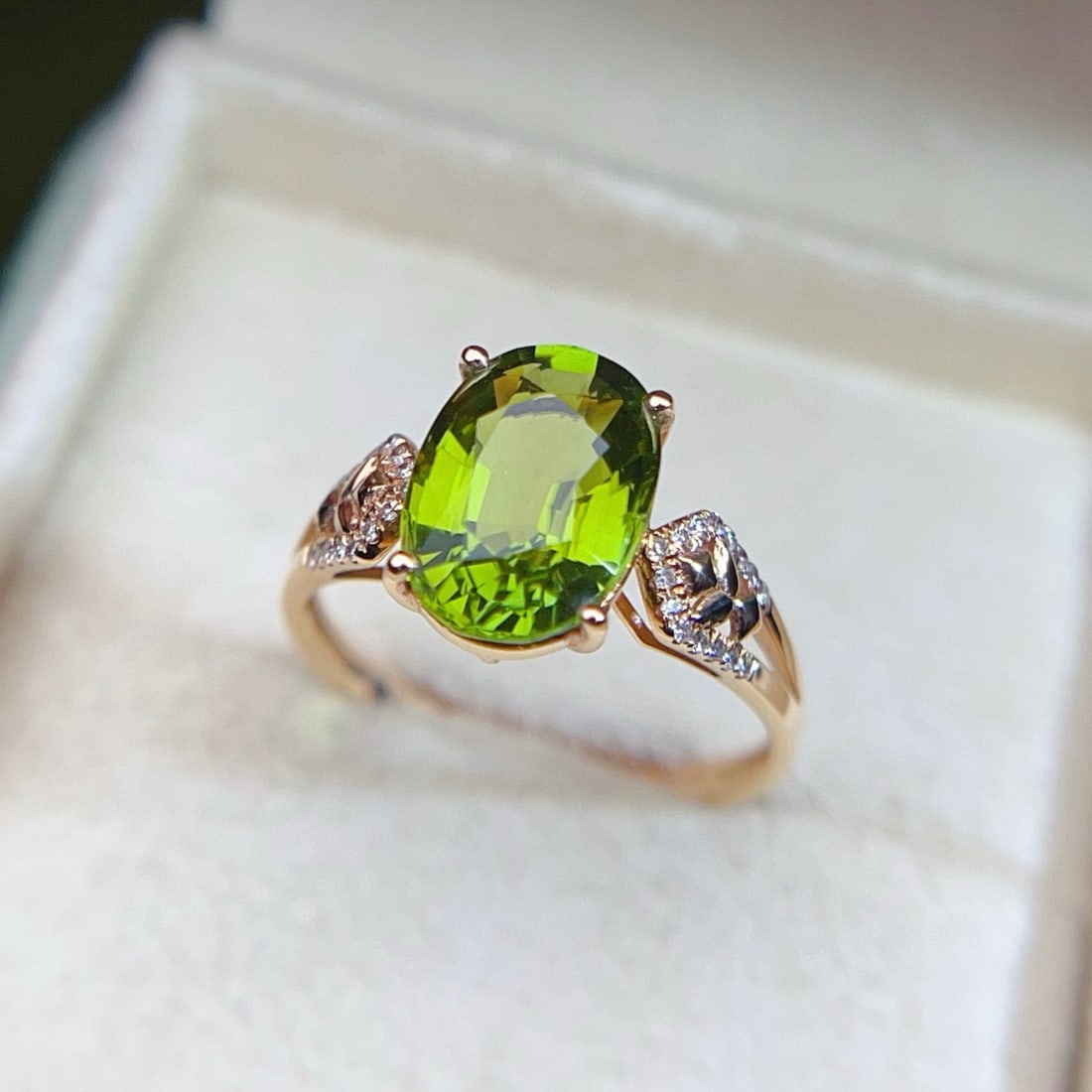 14k Gold 2.79 Ct Natural Tourmaline & Diamond Ring - 3