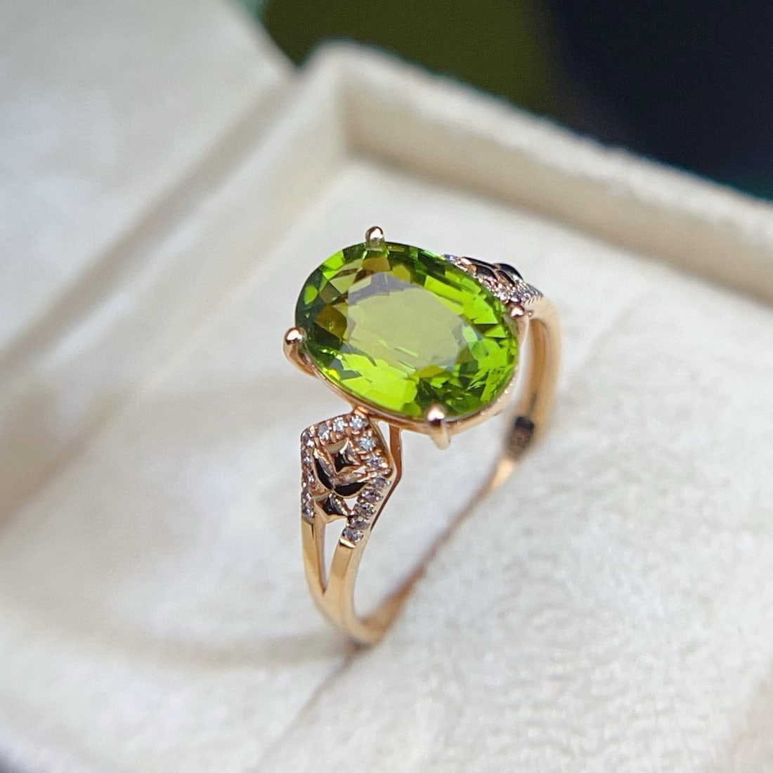 14k Gold 2.79 Ct Natural Tourmaline & Diamond Ring - 4