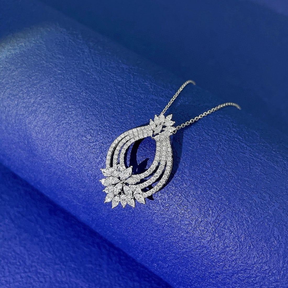 14k Gold 1.43 Ct Natural H Diamond Necklace - 3