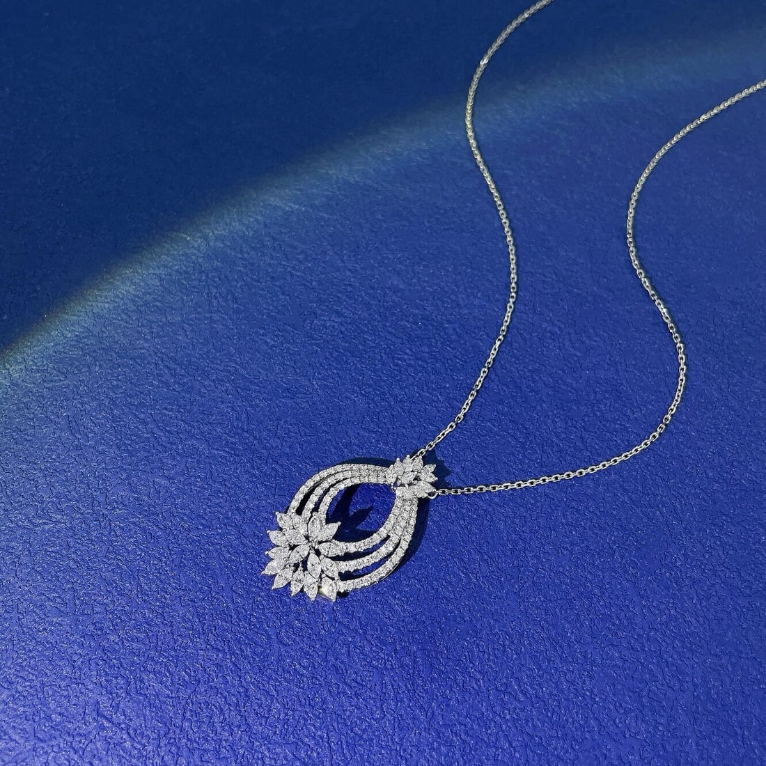 14k Gold 1.43 Ct Natural H Diamond Necklace - 4