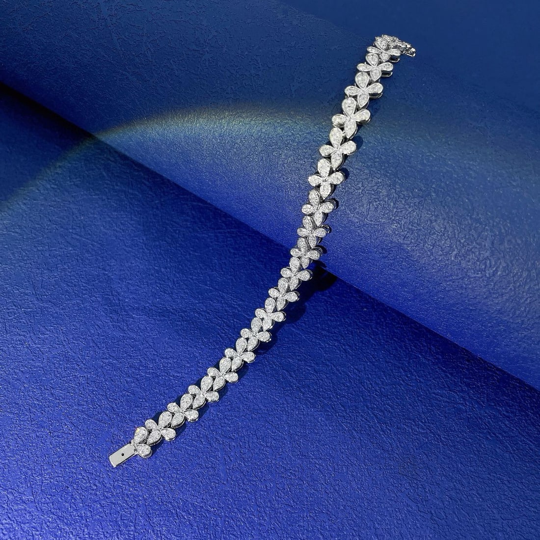 14k Gold 3.16 Ct Natural H Diamond Bracelet - 3