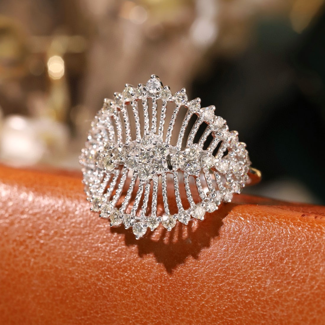 14k Gold 0.76 Ct Natural H Diamond Ring - 2