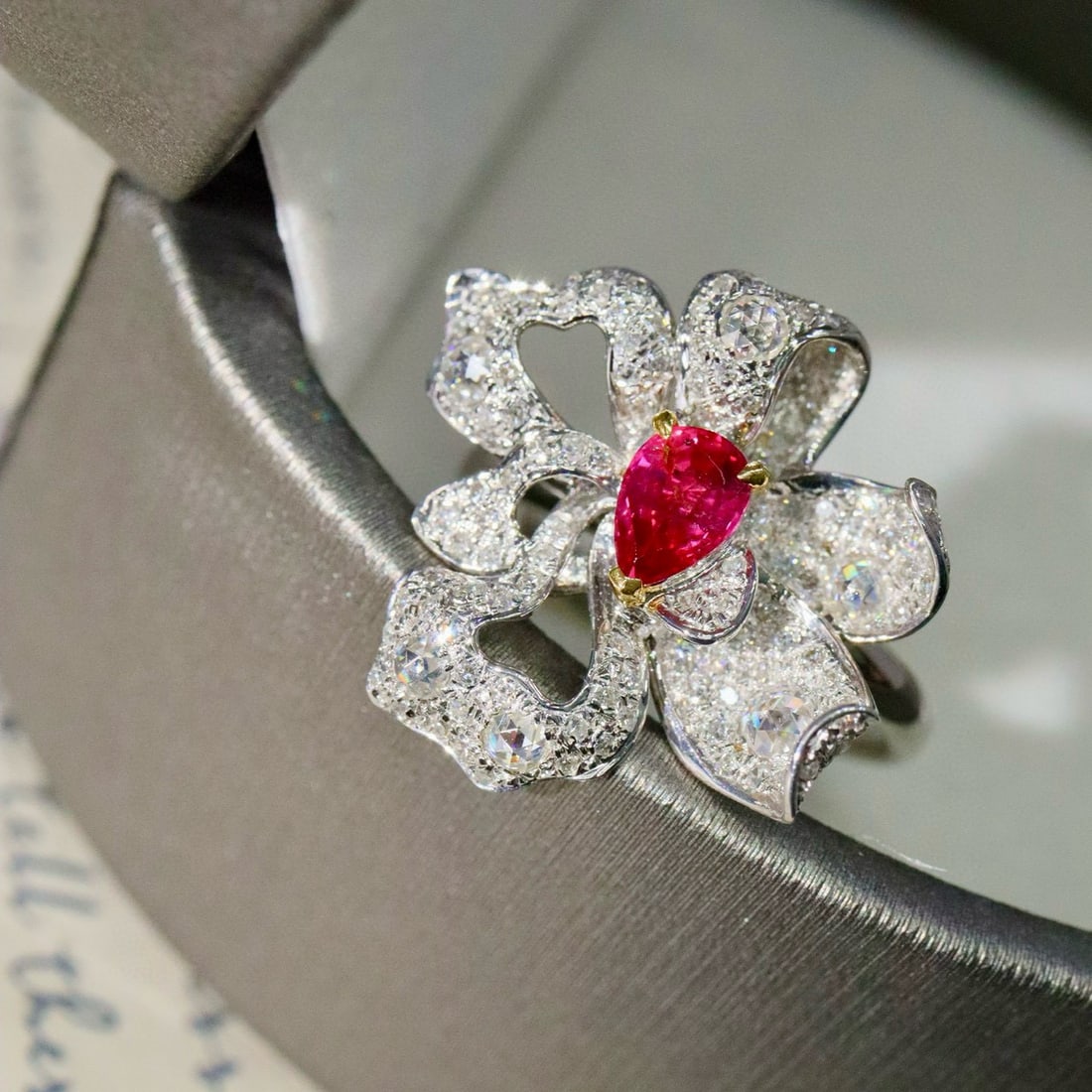 14k Gold 1.07 Ctw Natural Ruby & Diamond Ring - 5