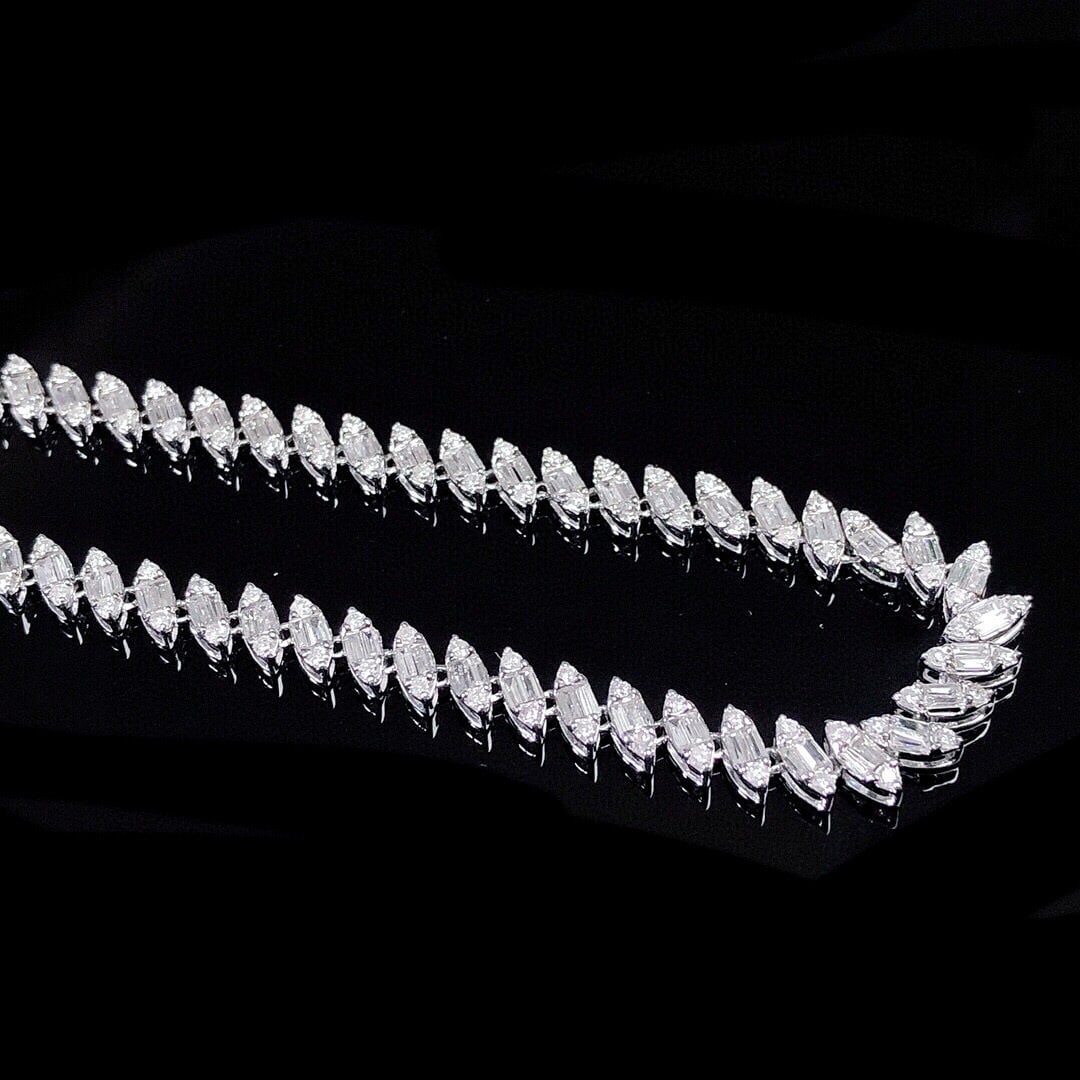 14k Gold 2.21 Ct Natural H Diamond Bracelet - 5