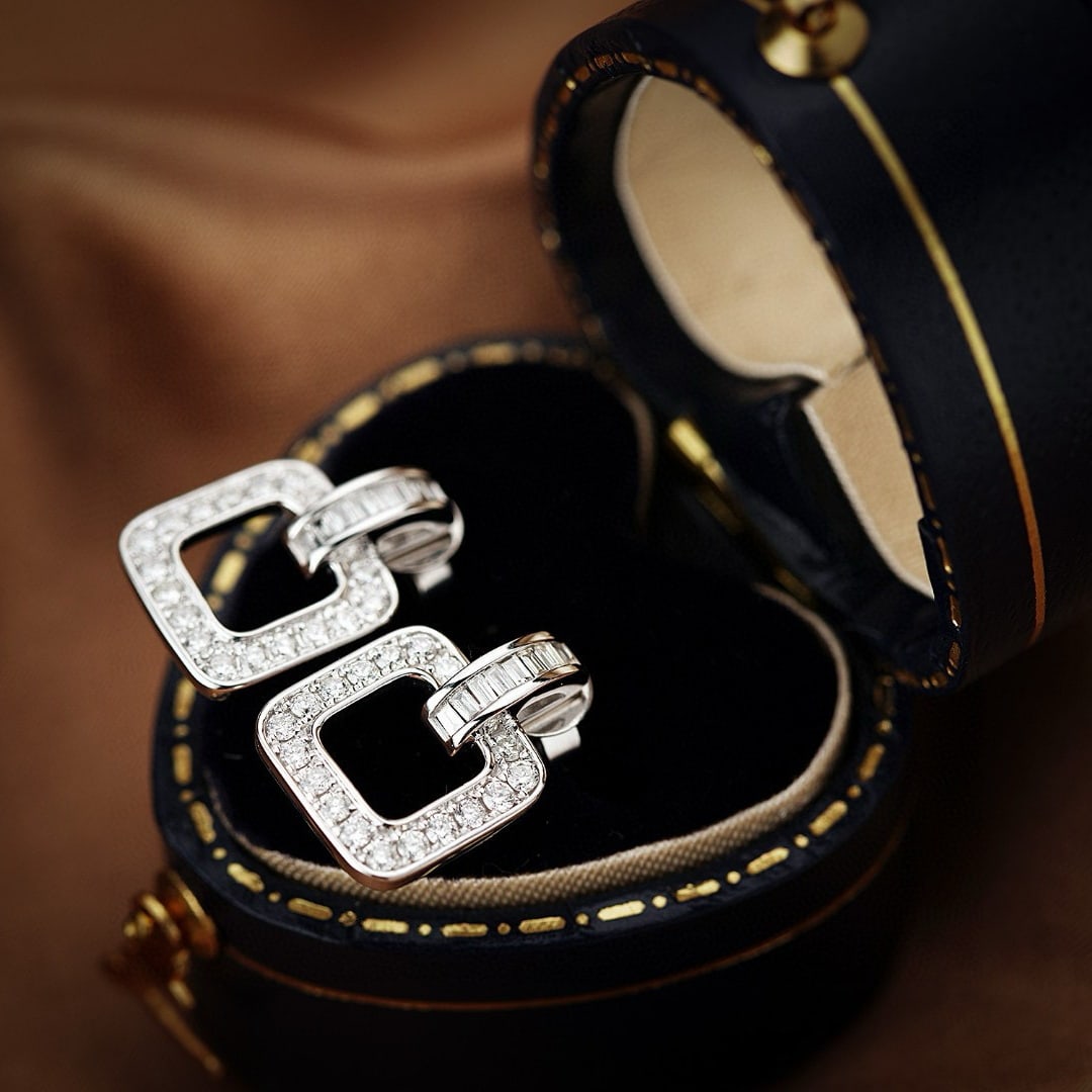 14k Gold 0.44 Ctw Natural H Diamond Earrings - 2