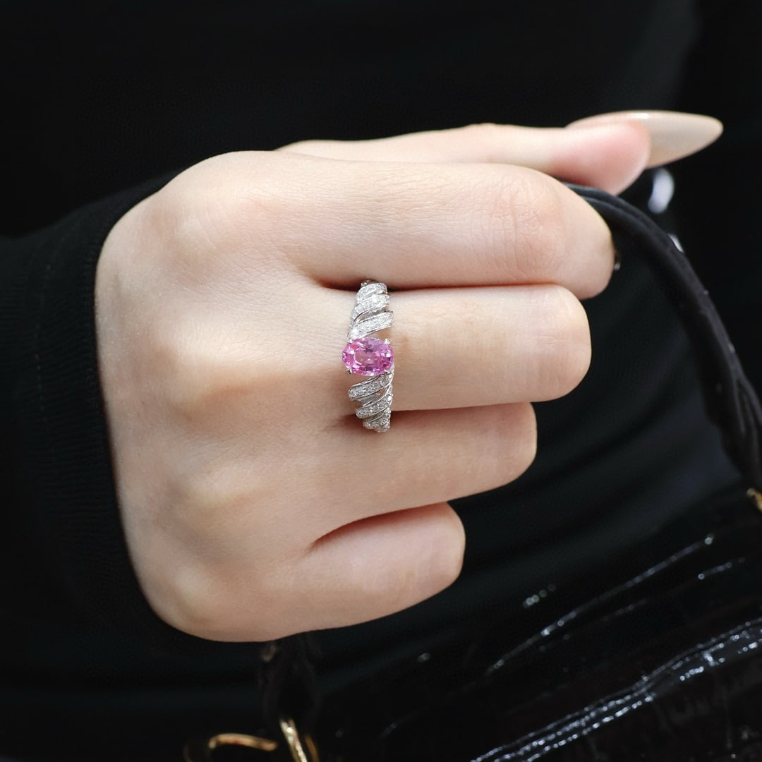 14k Gold 1.42 Ctw Natural Sapphire & Diamond Ring - 8