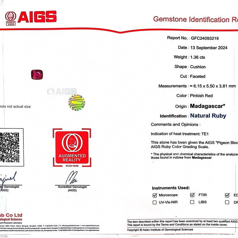 14k Gold 2.32 Ctw Natural Ruby & Diamond Ring/pendant( Without Chain ) - 9