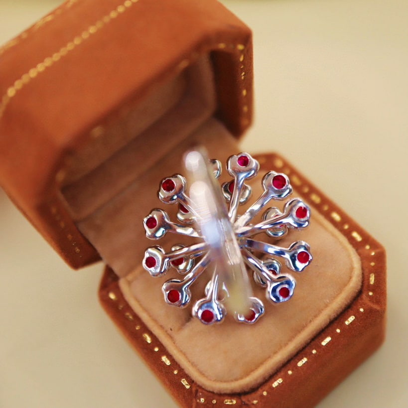 14k Gold 1.81 Ctw Natural Ruby & Diamond Ring - 5