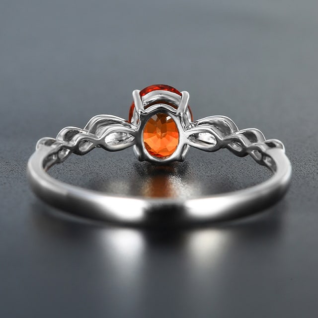 14k Gold 0.69 Ctw Natural Sapphire & Diamond Ring - 5