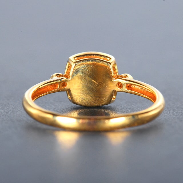 14k Gold 1.02 Ctw Vivid Green Natural Emerald & Diamond Ring - 2