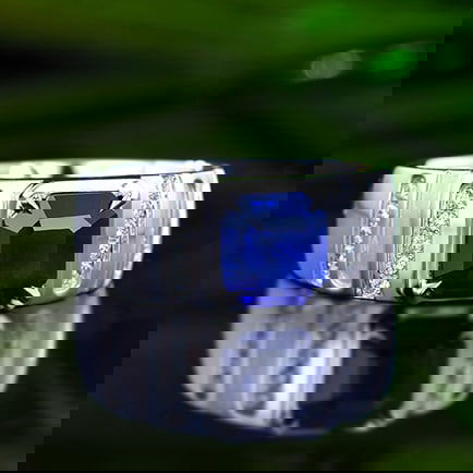 14k Gold 2.46 Ctw Natural Sapphire & Diamond & Men¡¯s Ring - 5